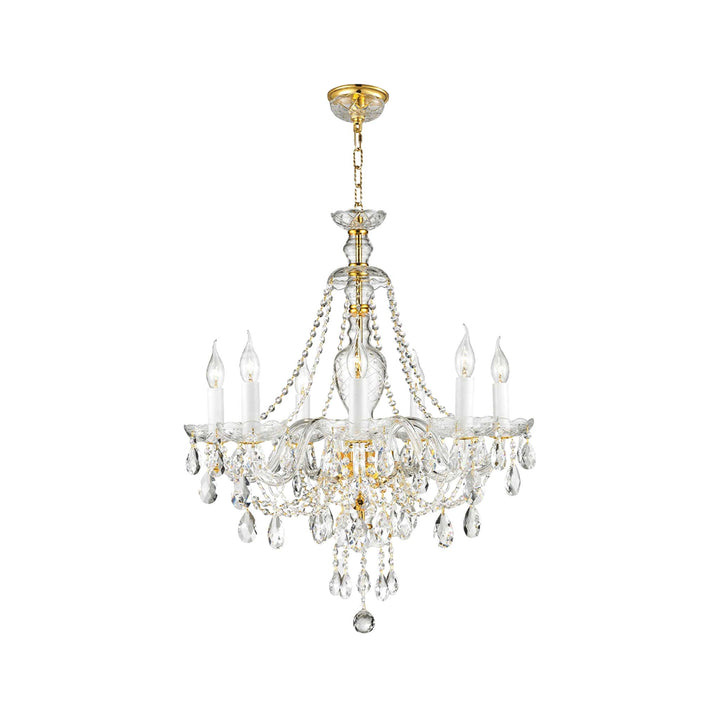 Bohemian Brilliance 7 Arm Crystal Chandelier- GOLD - Designer Chandelier Australia