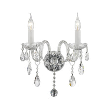 Load image into Gallery viewer, Bohemian Elegance Double Arm Wall Light Sconce - CHROME
