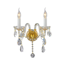 Load image into Gallery viewer, Bohemian Elegance Double Arm Wall Light Sconce - GOLD
