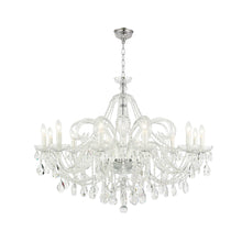Load image into Gallery viewer, Bohemian Prague 12 Arm Crystal Chandelier - Chrome Fixtures
