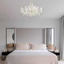 Load image into Gallery viewer, Bohemian Prague 14 Arm Crystal Chandelier - Brass Fixtures
