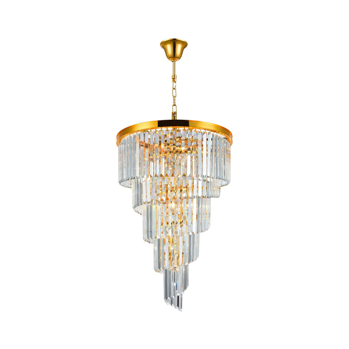 NewYork Oasis Spiral Chandelier - Gold - Width: 60cm - Designer Chandelier Australia