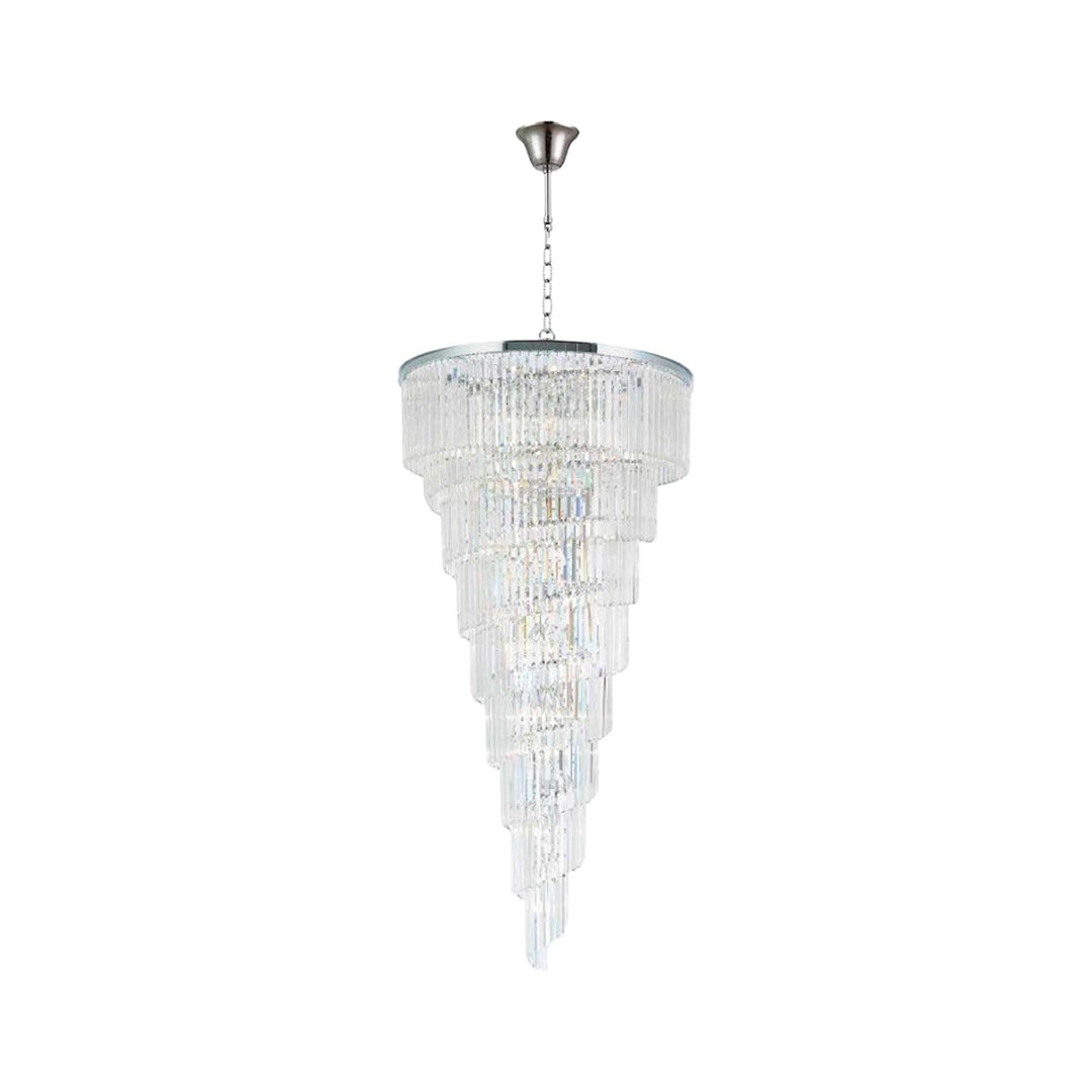 NewYork Oasis Spiral Chandelier - Chrome - Width: 90cm - Designer Chandelier Australia