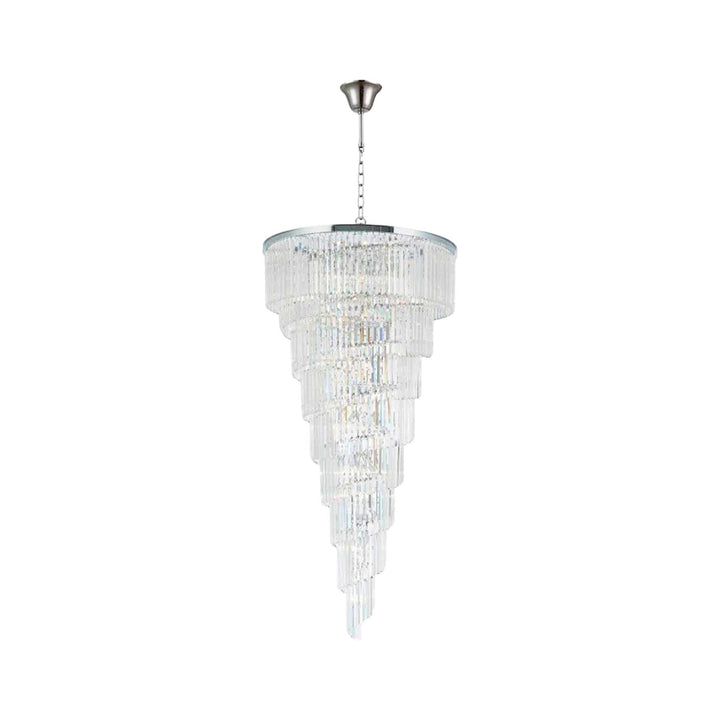 NewYork Oasis Spiral Chandelier - Chrome - Width: 90cm - Designer Chandelier Australia