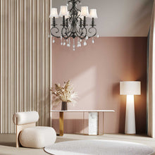 Load image into Gallery viewer, ARIA - Hampton 6 Arm Chandelier - Dark Bronze
