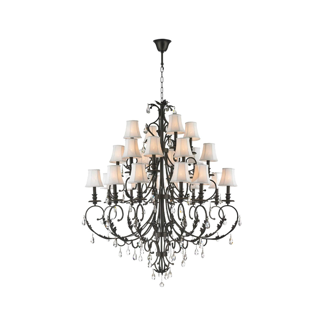 ARIA - Hampton 24 Arm Chandelier - Dark Bronze - Designer Chandelier Australia
