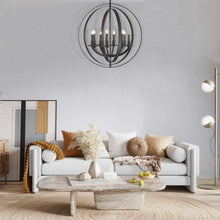 Load image into Gallery viewer, Hampton Orb - 8 Light - Dark Bronze
