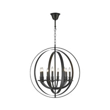 Load image into Gallery viewer, Hampton Orb - 8 Light - Dark Bronze
