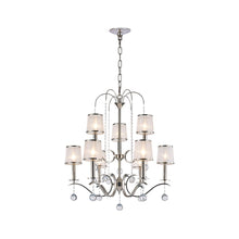 Load image into Gallery viewer, Marissa - 9 Arm Chandelier - Polished Nickel
