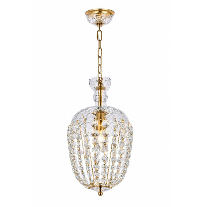 Bohemian Basket Chandelier - W:30cm - Brass Fixtures