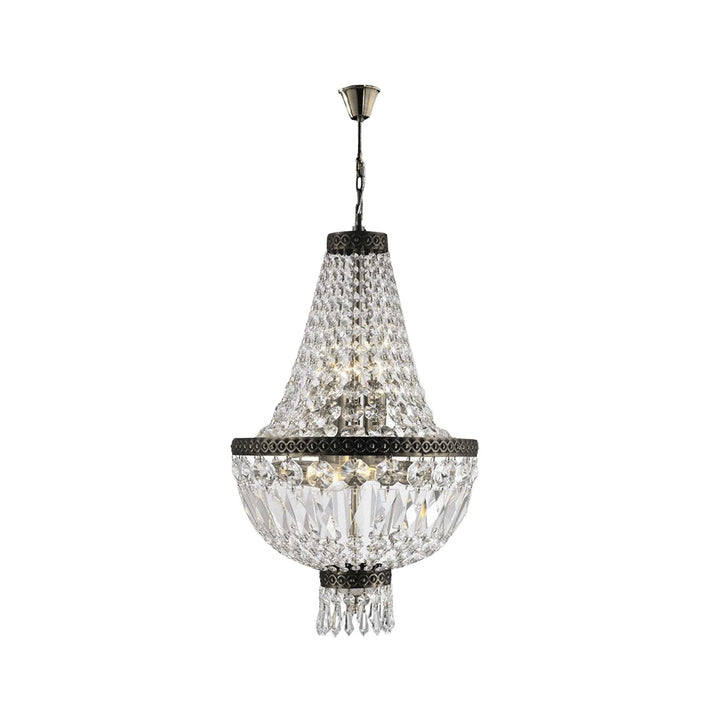 French Basket Chandelier - Antique Bronze - 5 Light - Designer Chandelier Australia