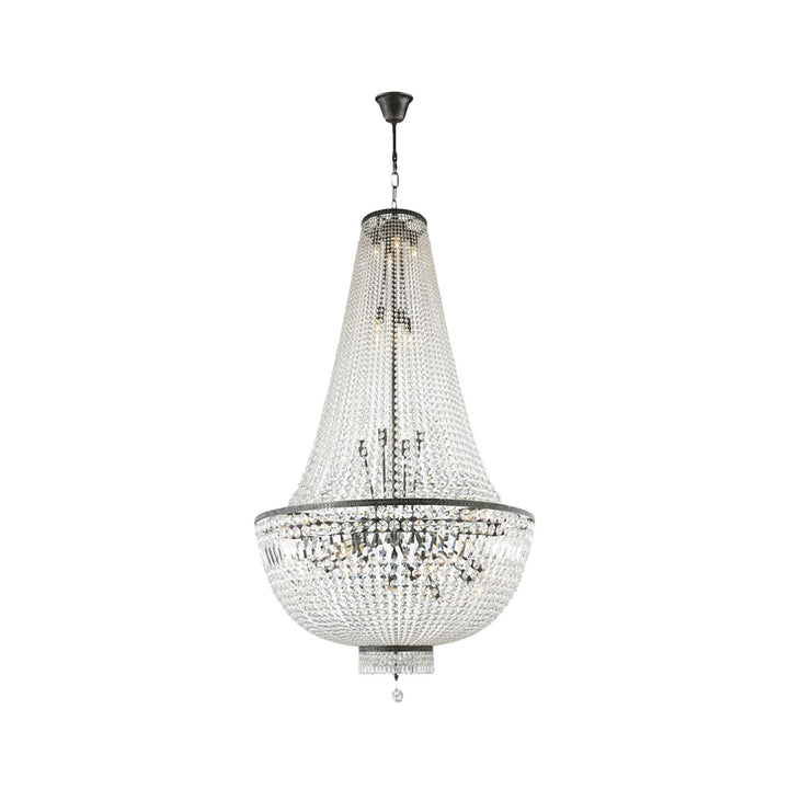 French Basket Chandelier - Antique Silver - W:100cm