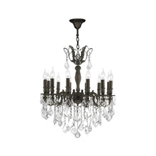 Load image into Gallery viewer, AMERICANA 12 Light Crystal Chandelier - Antique Bronze Style
