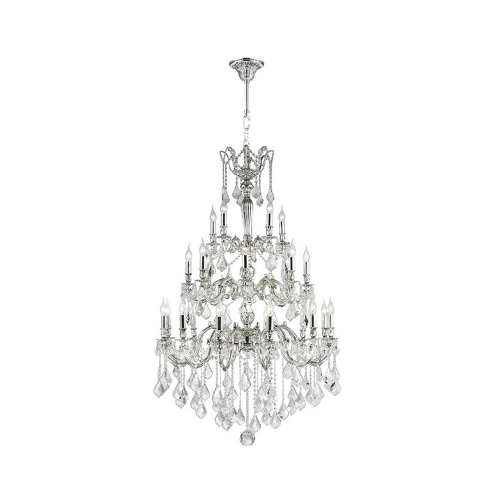 Americana 25 Light Crystal Chandelier - Silver Plated