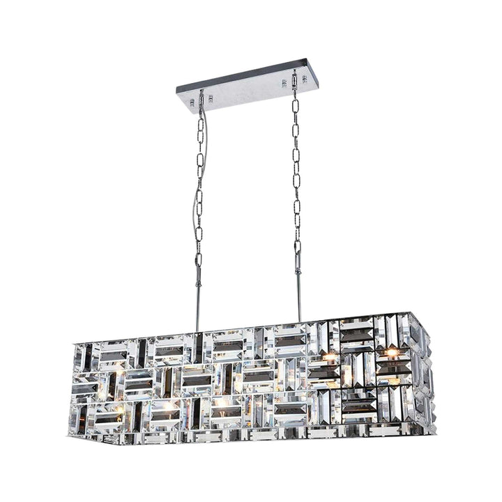 Aurora Bar Light - NewYork Rectangle Bar Chandelier - Length: 90cm - Chrome