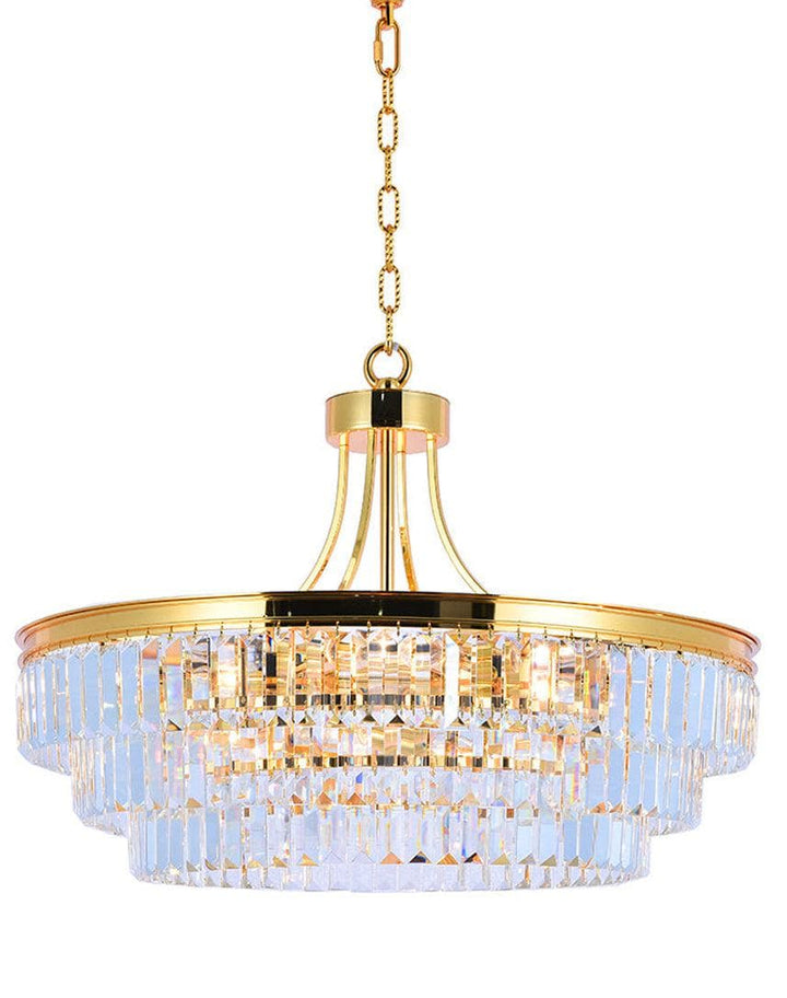 Jordan Collection - Chandelier - Gold Plated - W:70cm