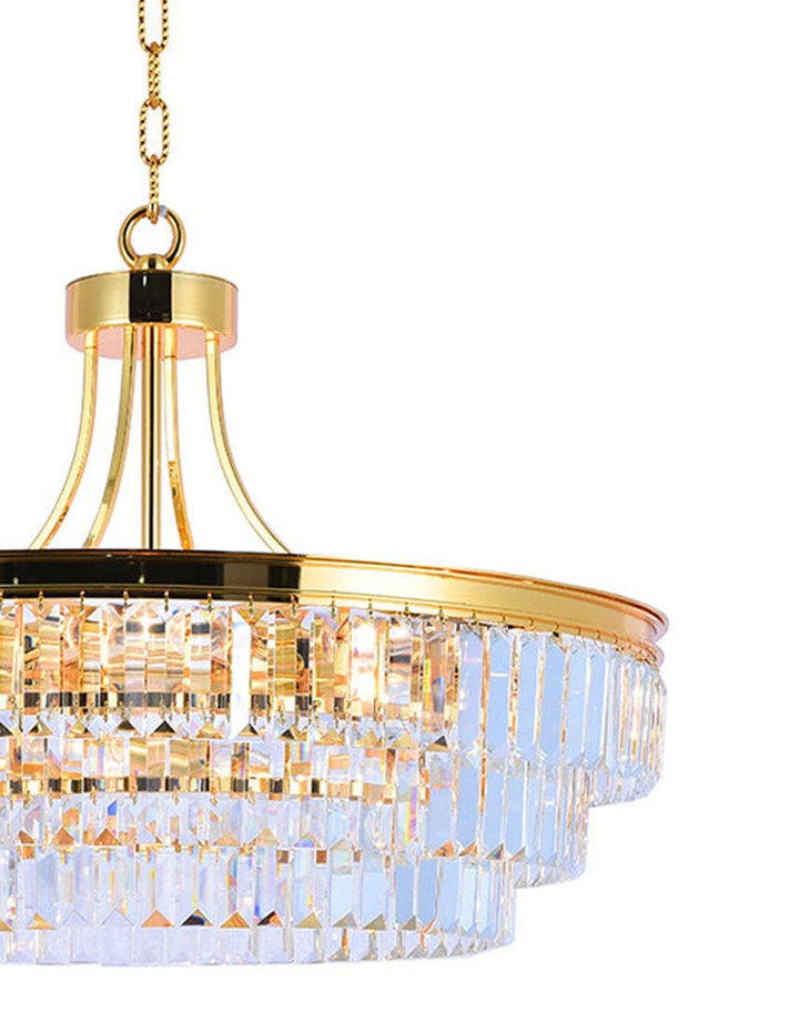 Jordan Collection - Chandelier - Gold Plated - W:70cm