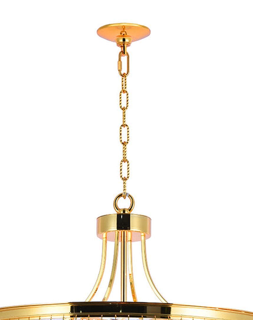 Jordan Collection - Chandelier - Gold Plated - W:70cm