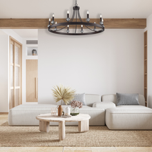 Load image into Gallery viewer, Harper Collection - 10 Light Chandelier - Warm Bronze
