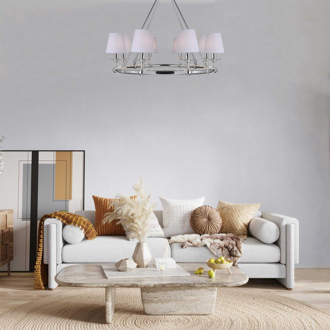 Luxe Halo - NewYork Chandelier - Width:80cm - Silver Plated