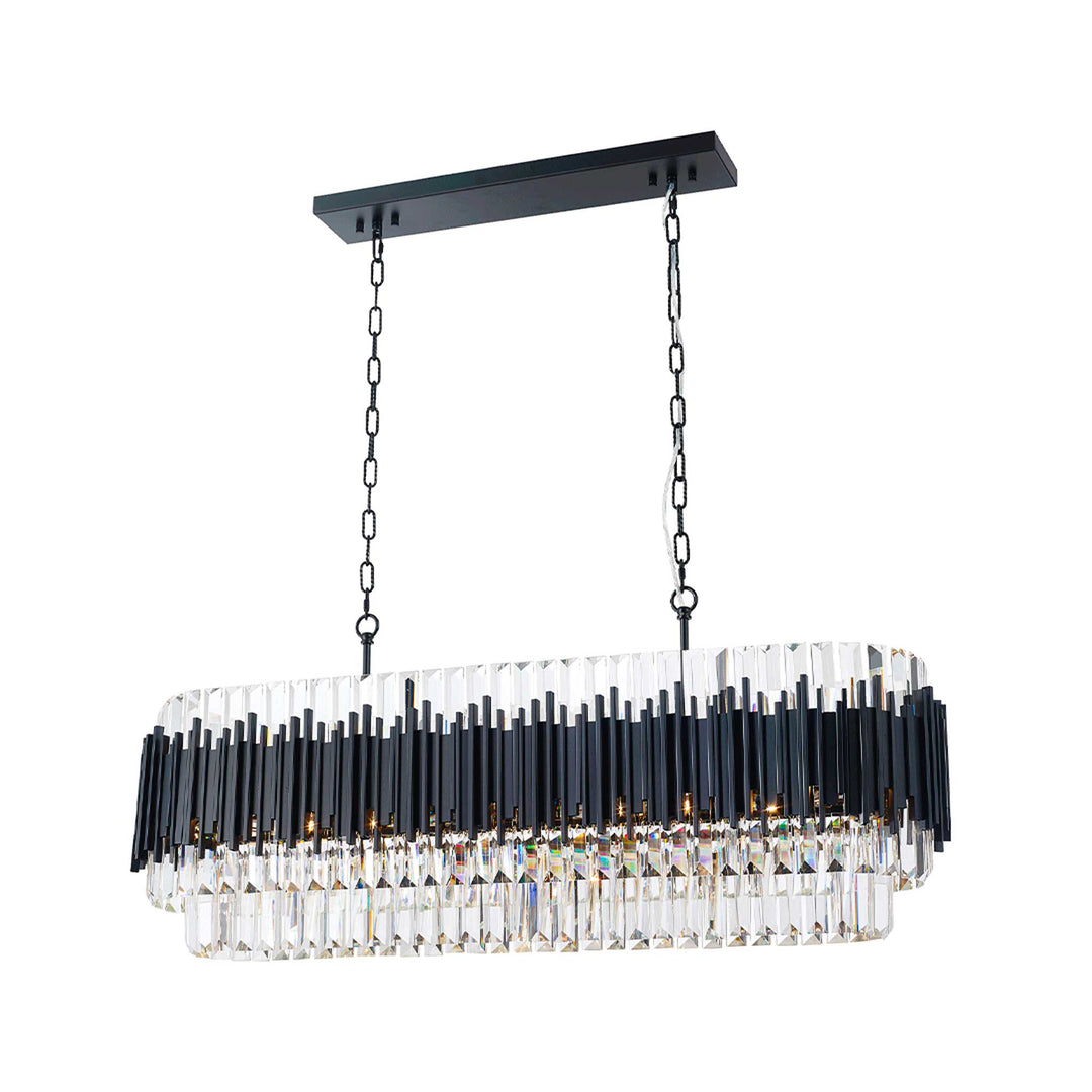 Allegra Collection - 120 cm Bar Light - Matte Black - Designer Chandelier Australia