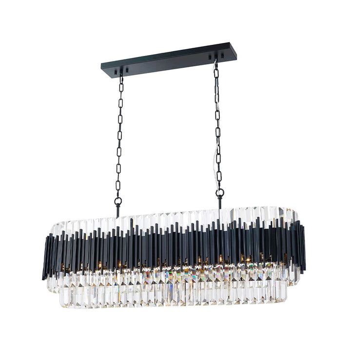 Allegra Collection - 120 cm Bar Light - Matte Black - Designer Chandelier Australia
