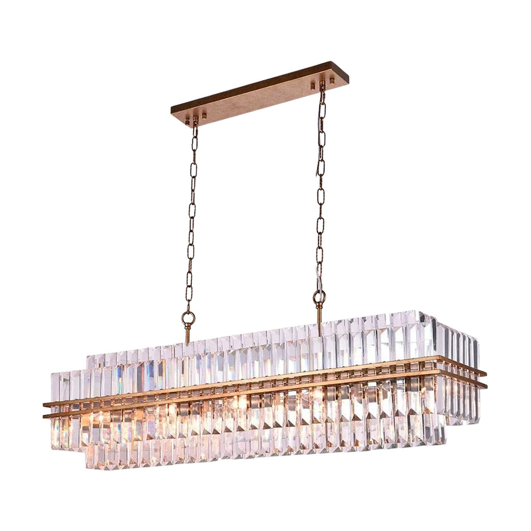 Ashton Collection - 120 cm Bar Light - Antique Gold Finish - Designer Chandelier Australia