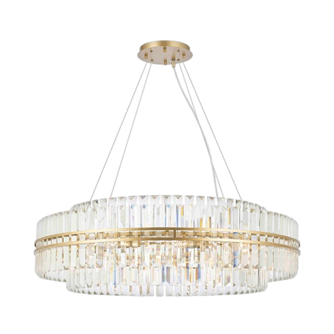 Ashton Collection - Two Tier - 100cm- Antique Gold - Designer Chandelier Australia