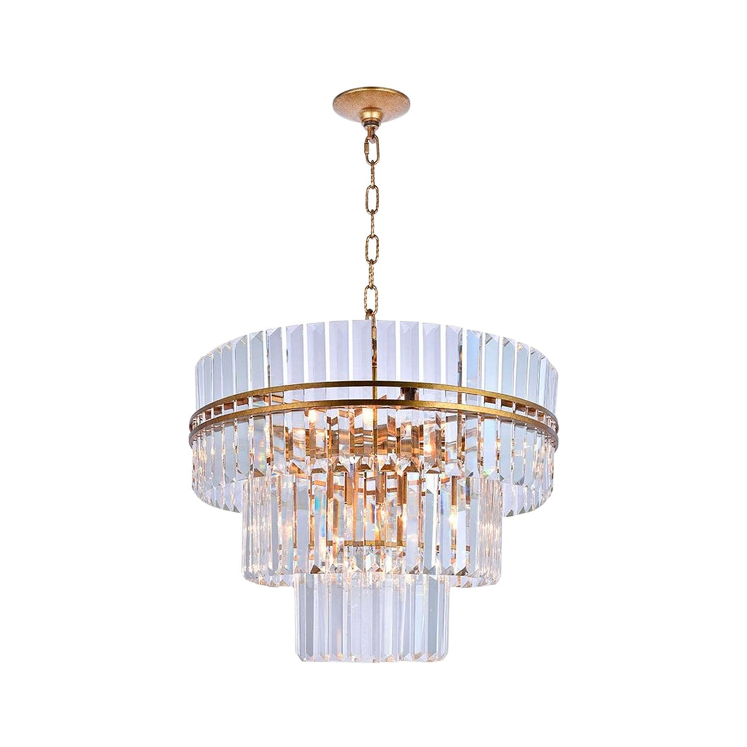 Ashton Collection - Three Tier - 68cm - Antique Gold Finish - Designer Chandelier Australia
