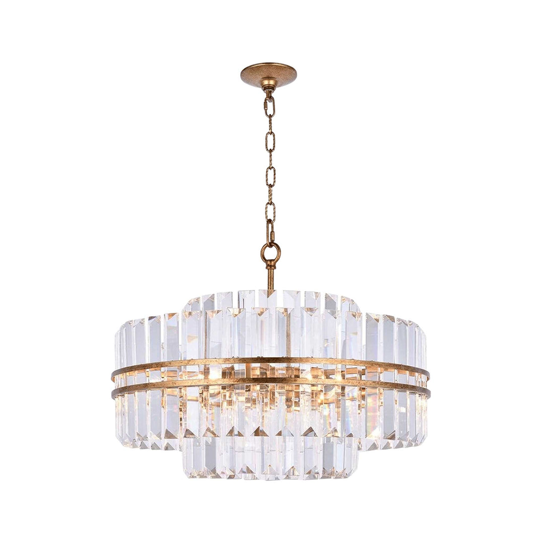 Ashton Collection - 55cm Chandelier - Antique Gold Finish - Designer Chandelier Australia