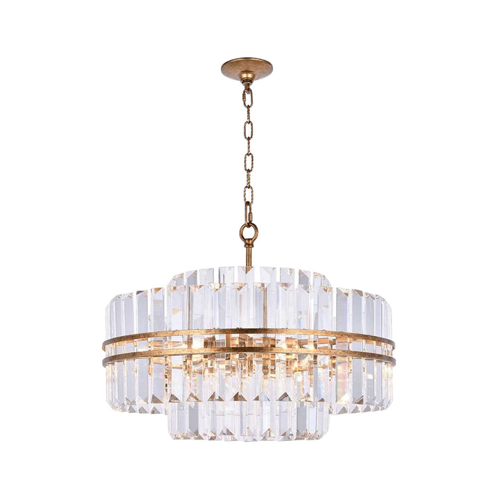 Ashton Collection - 55cm Chandelier - Antique Gold Finish - Designer Chandelier Australia
