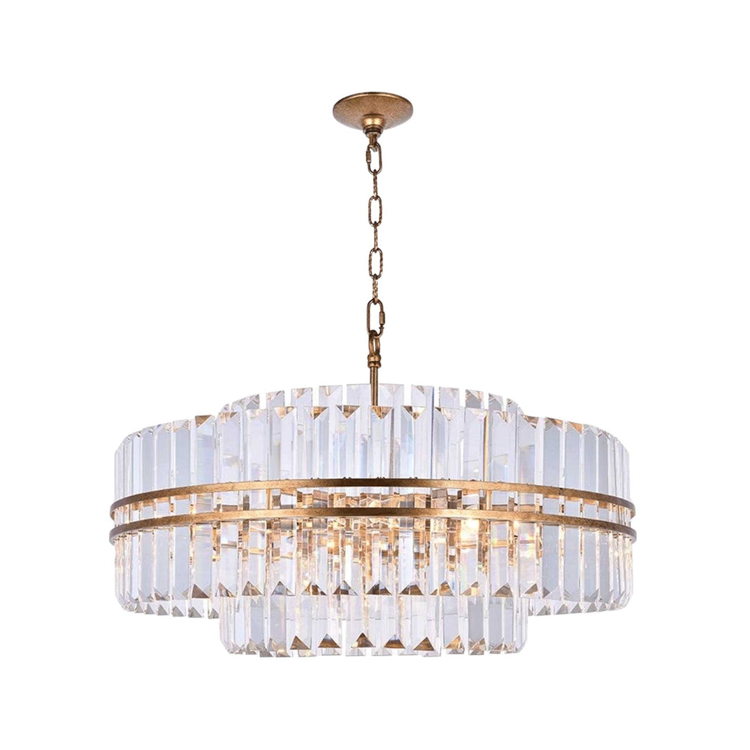 Ashton Collection - 68cm Chandelier - Antique Gold Finish - Designer Chandelier Australia