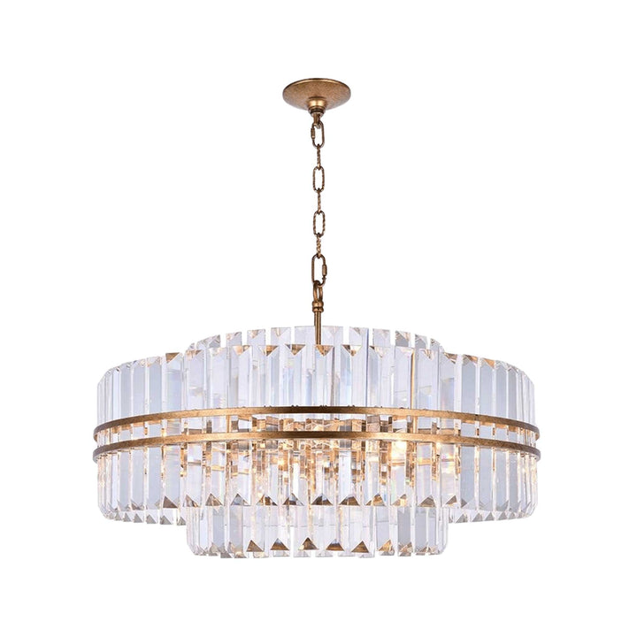 Ashton Collection - 68cm Chandelier - Antique Gold Finish - Designer Chandelier Australia