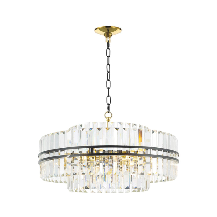 Ashton Collection - 68cm - Black and Gold Plated - Designer Chandelier Australia