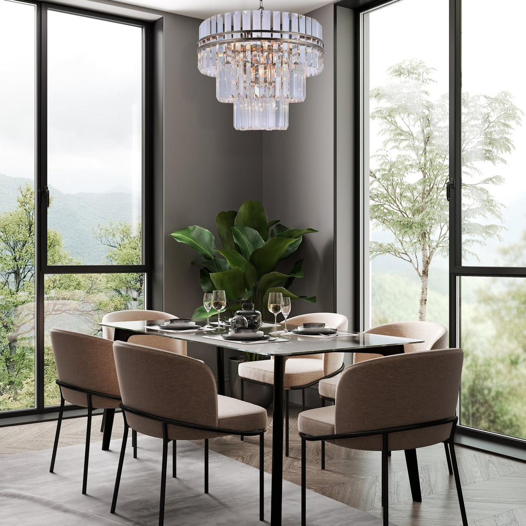 Ashton Collection - Three Tier - 55 Cm - Champagne Finish