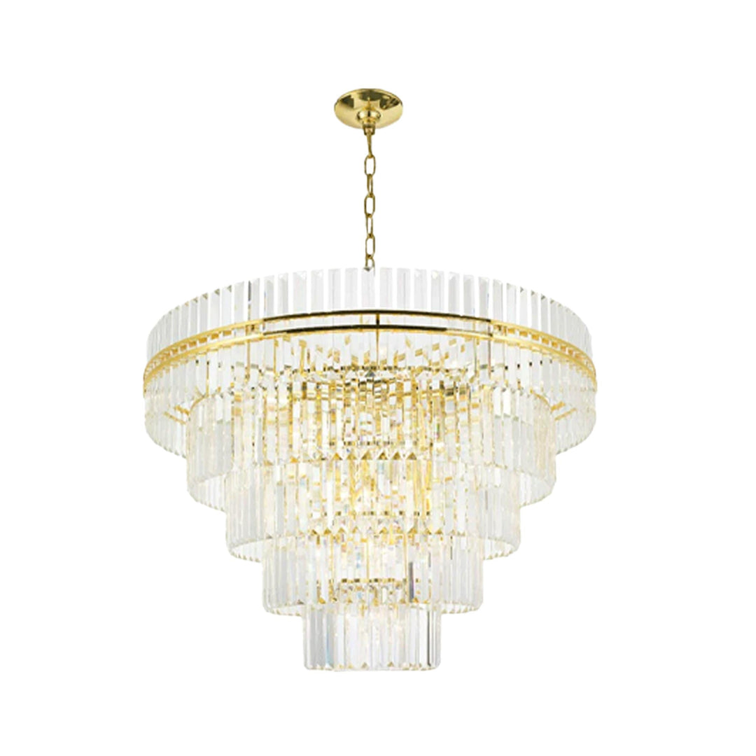 Ashton Collection - Five Tier Chandelier - 120cm - Gold - Designer Chandelier Australia