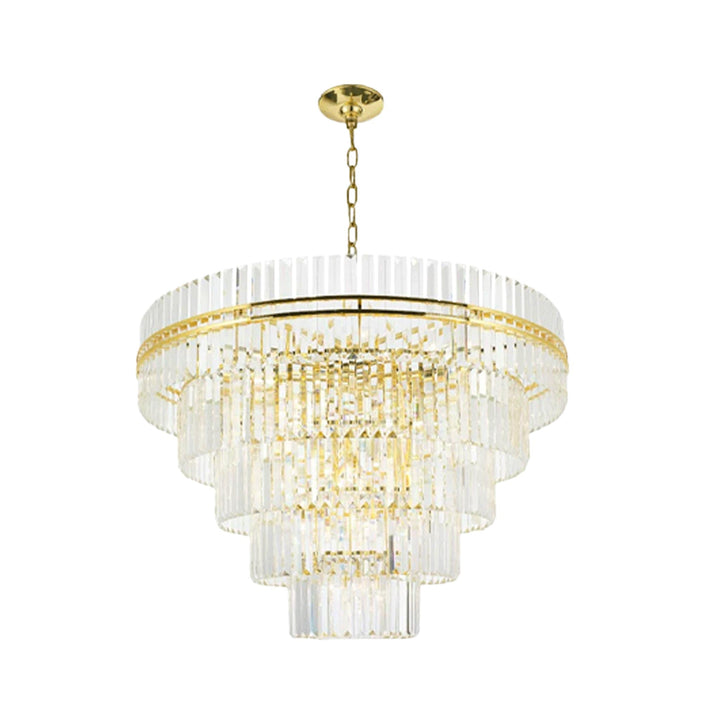 Ashton Collection - Five Tier Chandelier - 120cm - Gold - Designer Chandelier Australia