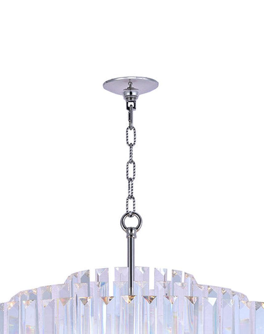 Ashton Collection - 80cm Chandelier - Nickel Plated