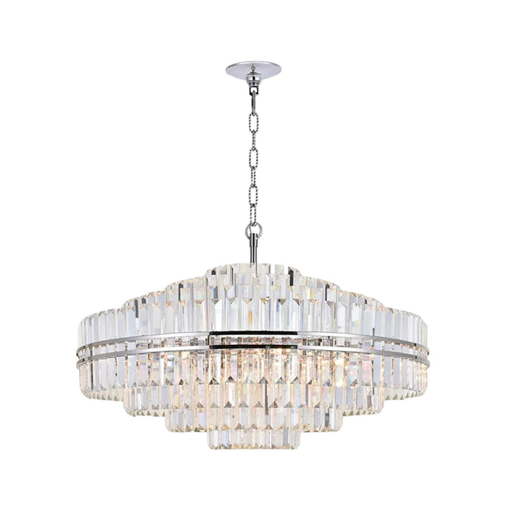 Ashton Collection - Chandelier - Nickel Plated - W:100cm