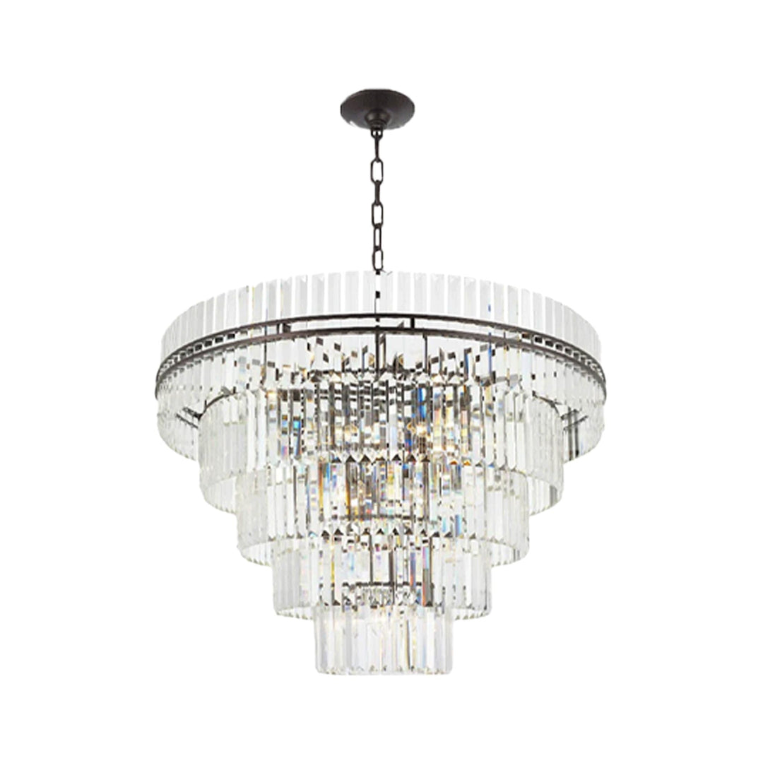 Ashton Collection - Five Tier Chandelier - 120cm - Warm Bronze - Designer Chandelier Australia