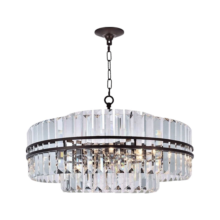 Ashton Collection - Chandelier - Warm Bronze Finish - W:68cm