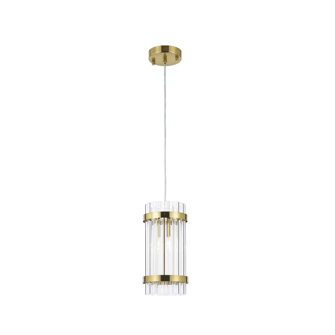 Harlow Collection - Pendant - Satin Brass - W:15cm