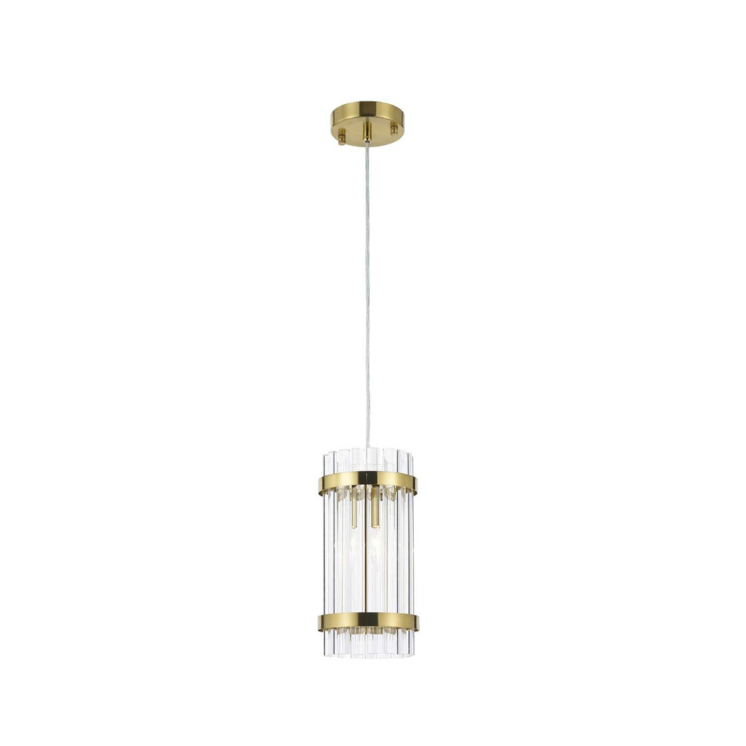 Harlow Collection - Pendant - Satin Brass - W:15cm