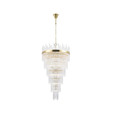 Load image into Gallery viewer, Selene Collection- 6 Layer Chandelier- Brass
