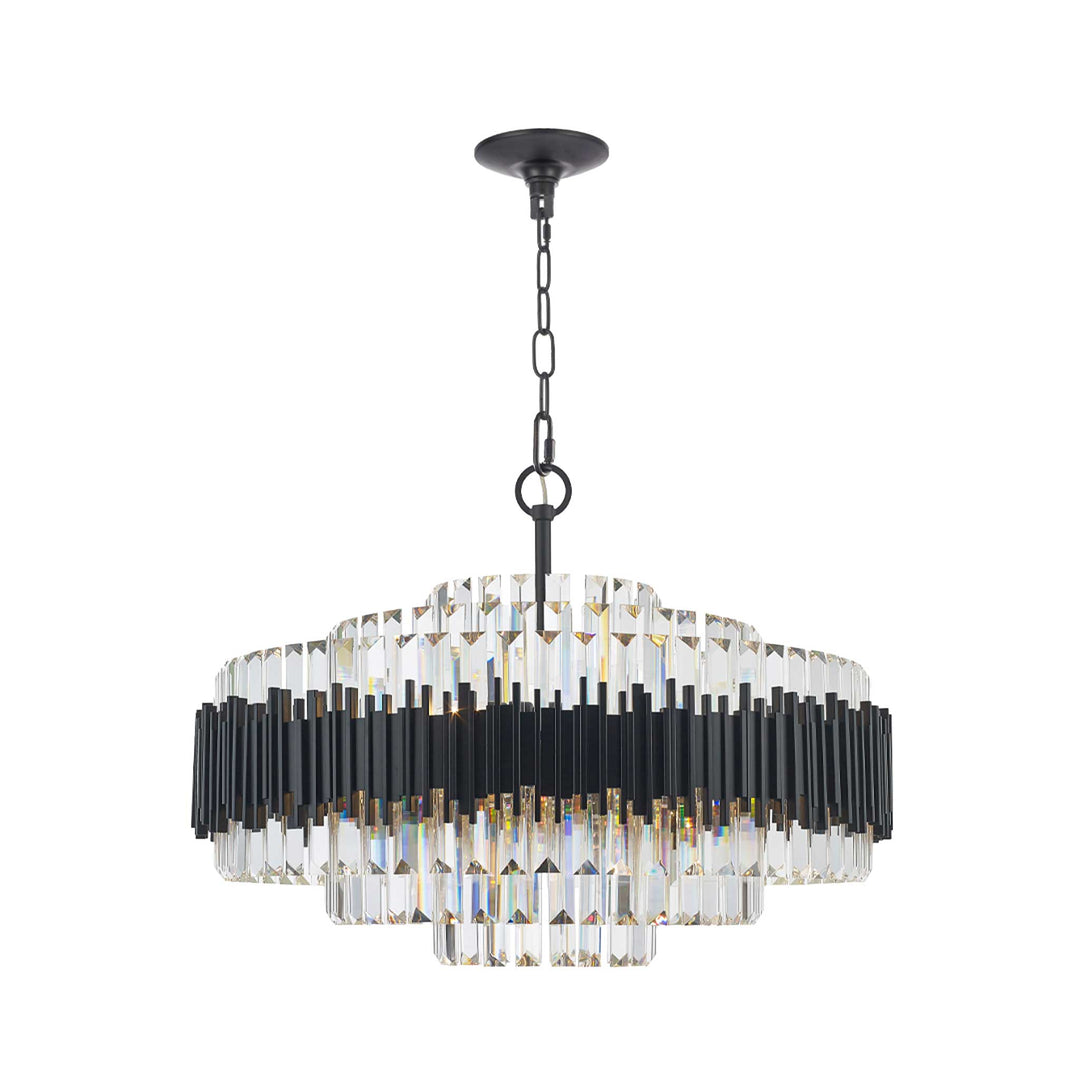 Allegra Collection - 83cm Chandelier - Matte Black - Designer Chandelier Australia