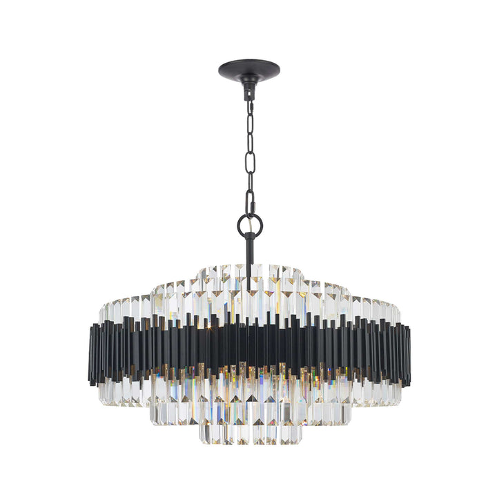 Allegra Collection - 83cm Chandelier - Matte Black - Designer Chandelier Australia