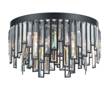 Load image into Gallery viewer, Rhea Collection- Flush Mount Chandelier- 50cm- Matte Black

