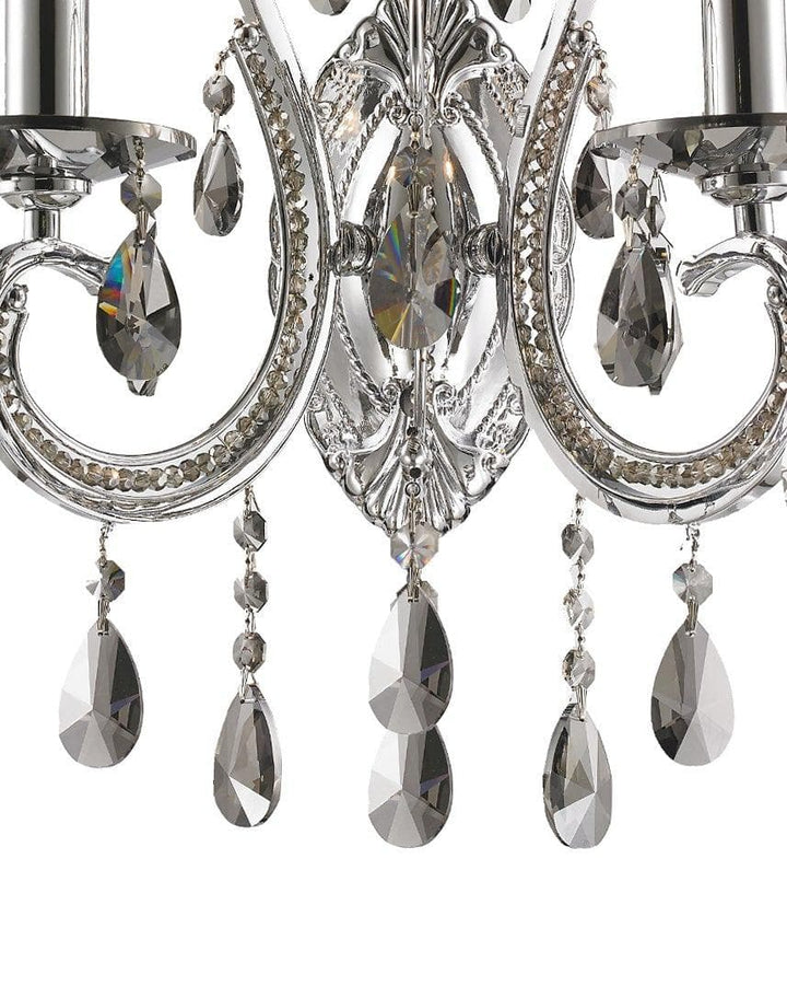 NewYork Princess Wall Sconce - Double Arm - Smoke Crystal - Designer Chandelier 