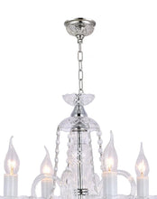 Load image into Gallery viewer, Bohemian Prague 4 Arm Crystal Chandelier - Chrome Fixtures
