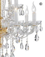 Load image into Gallery viewer, Bohemian Brilliance 12 Arm Crystal Chandelier- GOLD - Designer Chandelier 

